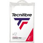 Tecnifibre Contact Pro Overgrip 12-Pack (White) -