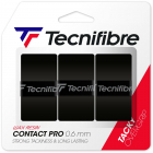 Tecnifibre Contact Pro Overgrip 3-Pack (Black) -