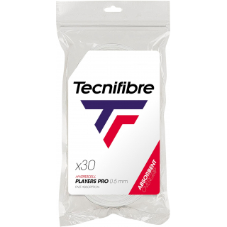 52ATPPLA30 Tecnifibre Players Pro Overgrip 30-Pack (White)