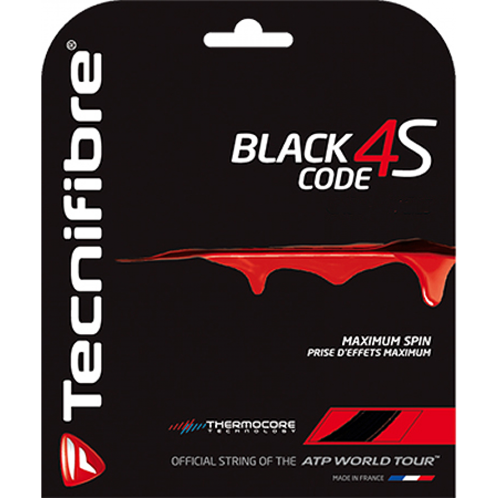 Tecnifibre Black Code 4S 16g Tennis String (Set)