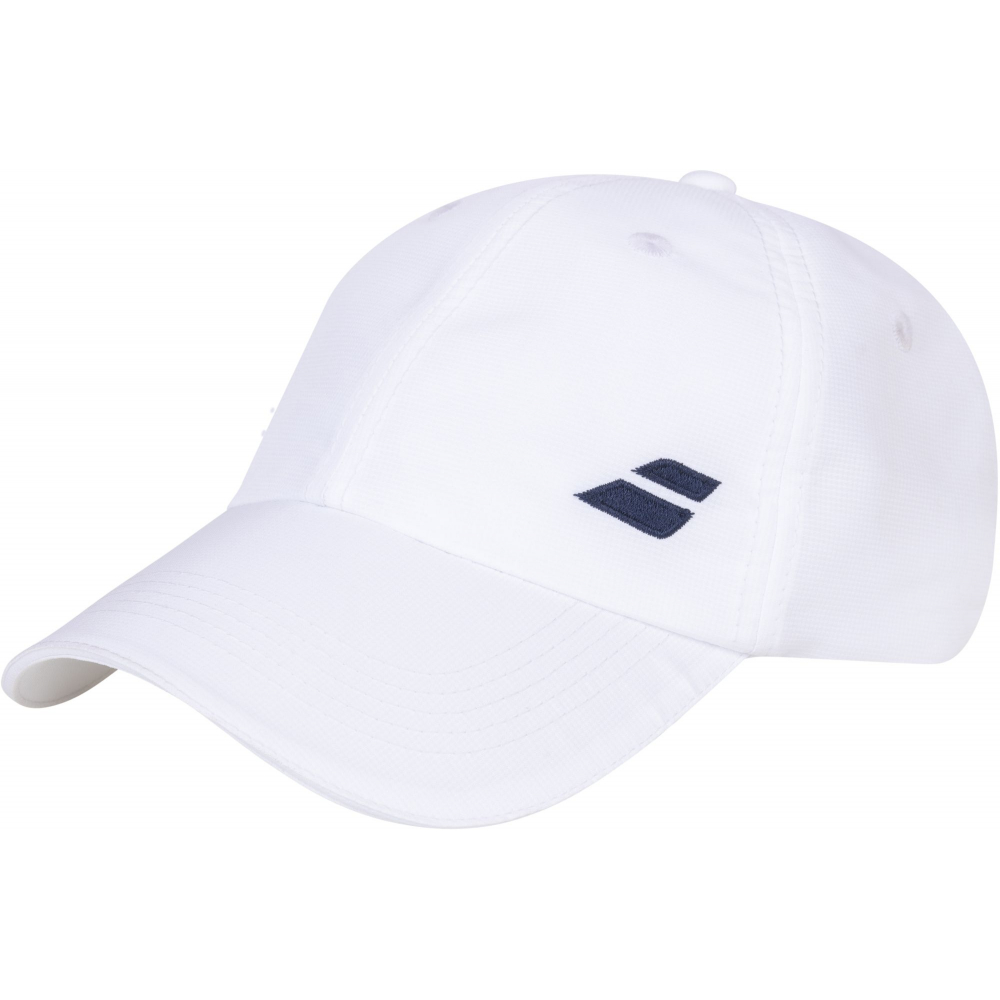 5JA1221-1000 Babolat Junior Basic Logo Tennis Hat (White)