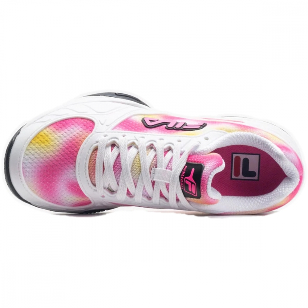 5PM00604-119 Fila Women's Volley Zone Pickleball Shoes (Tie Dye)