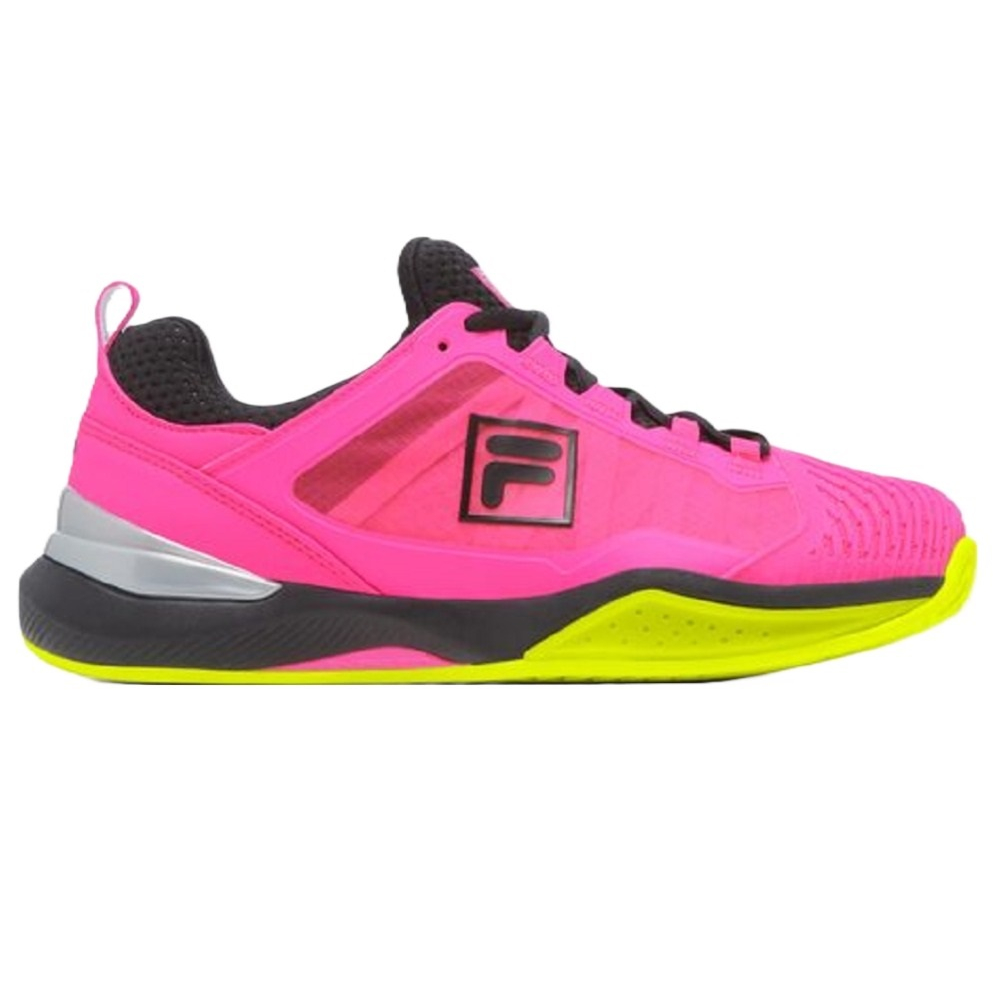 5TM01779-656 Fila Women's Speedserve Energized Tennis Shoes (Pink/Safety Yellow/Black)  Right