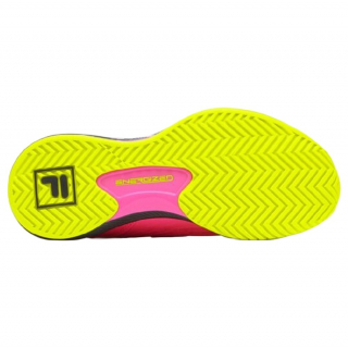 5TM01779-656 Fila Women's Speedserve Energized Tennis Shoes (Pink/Safety Yellow/Black)  Sole
