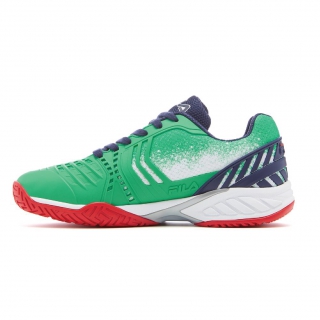 Fila Women's Axilus 2 Energized Limited Edition US Open Tennis Shoes (Green/Red/White/Blue)