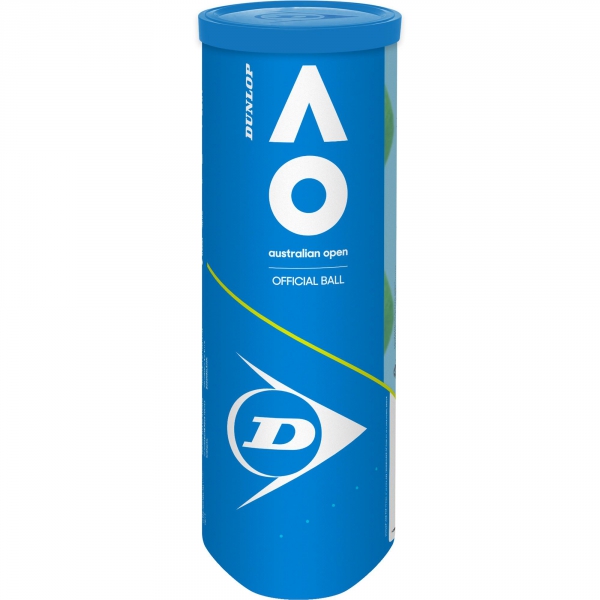 Dunlop Australian Open Tennis Ball Can (3 Balls)