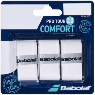 Babolat Pro Tour 2.0 Comfort Overgrip 3-Pack (White)