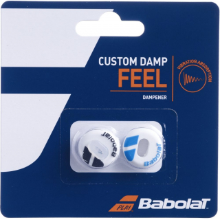 700040-153 Babolat Custom Damp Feel Vibration Dampener x2 (White/Blue)