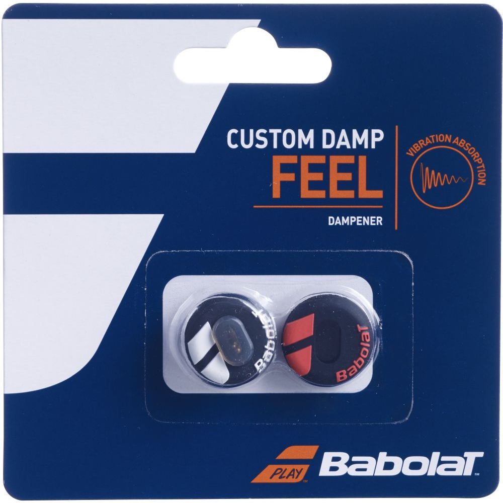700040-189 Babolat Custom Damp Feel Vibration Dampener x2 (Black/Red)