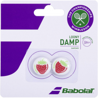 700045-134 Babolat Wimbledon Loony Damp Strawberry Vibration Dampener x2