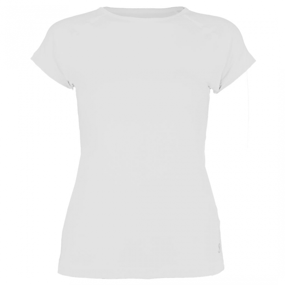 Sofibella Women's Classic Mock Sleeve Tennis Top (White)
