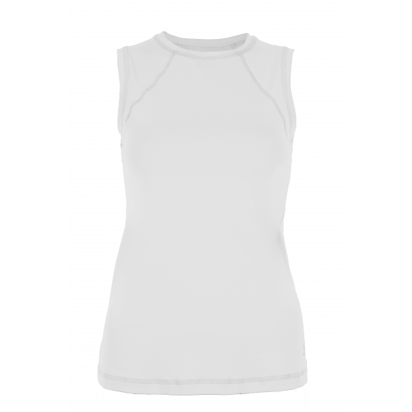 Sofibella Women's Classic Sleeveless Tennis Top (White) Do It Tennis