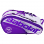 751205-167MY Babolat Pure RH X12 Wimbledon Tennis Bag (White/Purple)