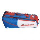 Babolat EVO Racquet Holder X 6 Tennis Bag (White/Blue/Red) -