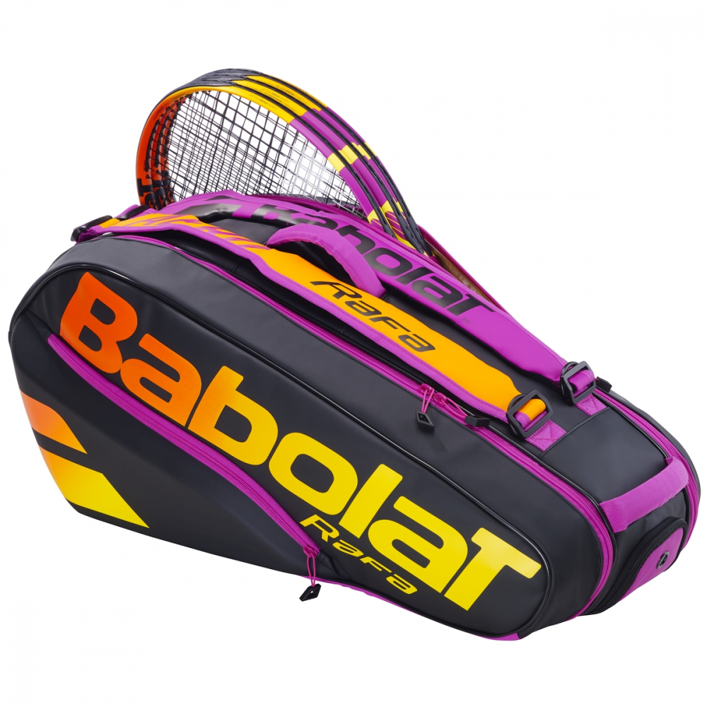 751216-363MY Babolat Pure Aero Rafa RH X6 Racquet Bag (Black/Orange/Purple)