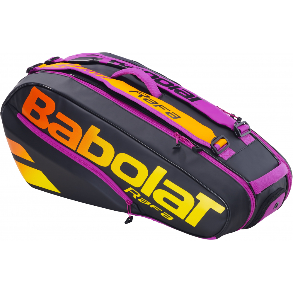 751216-363MY Babolat Pure Aero Rafa RH X6 Racquet Bag (Black/Orange/Purple)