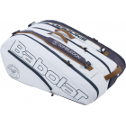 Babolat Pure Wimbledon Racquet Holder x12 Tennis Bag (White/Grey) -