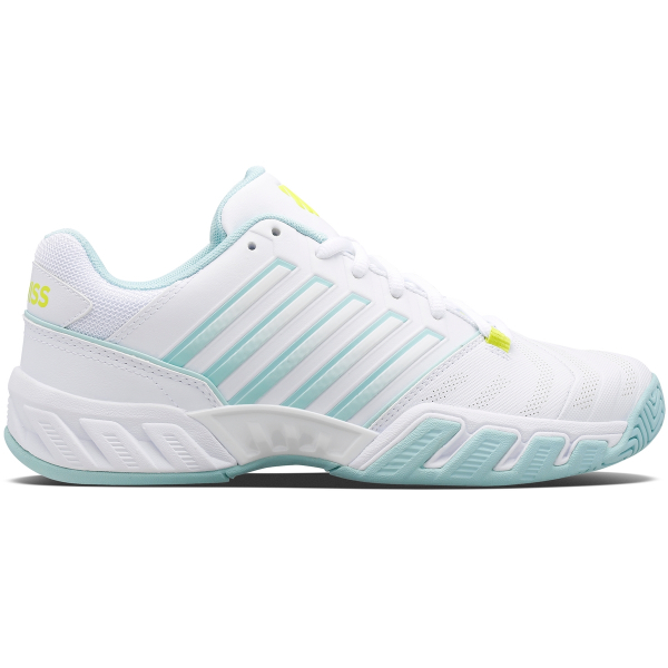 KSwiss Juniors' Bigshot Light 4 Tennis Shoes (White/Icy Morn/Love Bird)