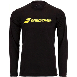 911128-U08 Babolat Men's Long Sleeve Crew Neck Pickleball T-Shirt (Logo)
