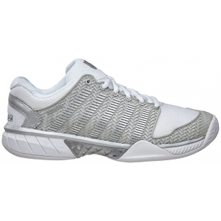 93377-153 K-Swiss Women's Hypercourt Express Tennis Shoes (White/Silver)