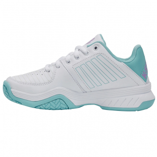95443-117 K-Swiss Women's Court Express Tennis Shoes (White/Angel Blue/Sheer Lilac) -  Left