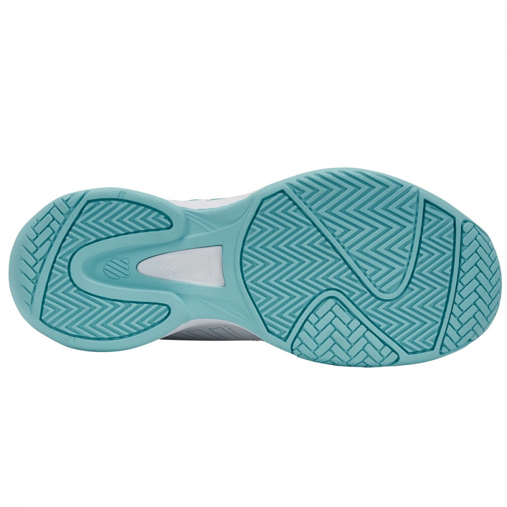 95443-117 K-Swiss Women's Court Express Tennis Shoes (White/Angel Blue/Sheer Lilac) - Sole