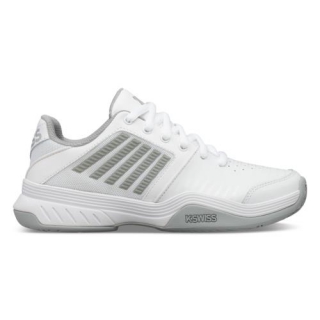 95443-150 K-Swiss Women's Court Express Tennis Shoes (White/Highrise/Silver)