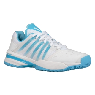 K-Swiss Women's Ultrashot Tennis Shoes (White/Aquarius)