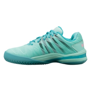 K-Swiss Women's Ultrashot 2 Tennis Shoes (Aruba Blue/Malibu Blue/Soft Neon Pink)