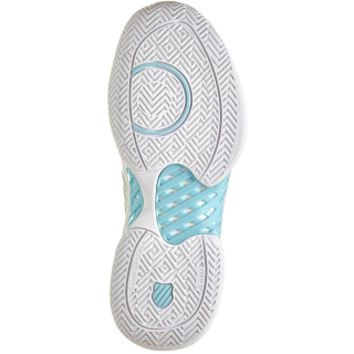 96613-089 K-Swiss Women's Hypercourt Express 2 Tennis Shoes (Vaporous Gray/White/Blue Glow)