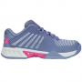 96613-094 K-Swiss Women's Hypercourt Express 2 Tennis Shoe (Infinity/Blue Blush/Carmine Rose)