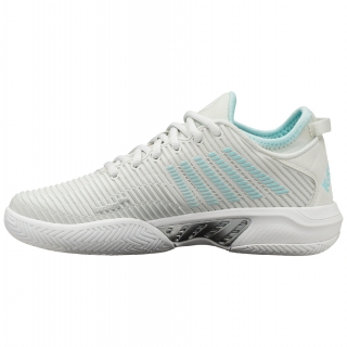 96615-084 K-Swiss Women's Hypercourt Supreme Tennis Shoes (Barely Blue/White/Blue Glow)