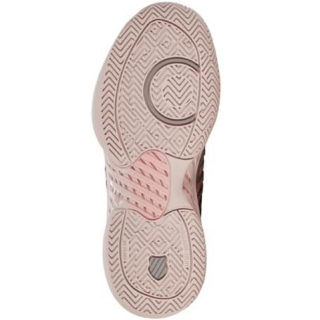 96615-244 K-Swiss Women's Hypercourt Supreme Tennis Shoes (Satellite/Sepia Rose/Pale Neon Coral) - Sole