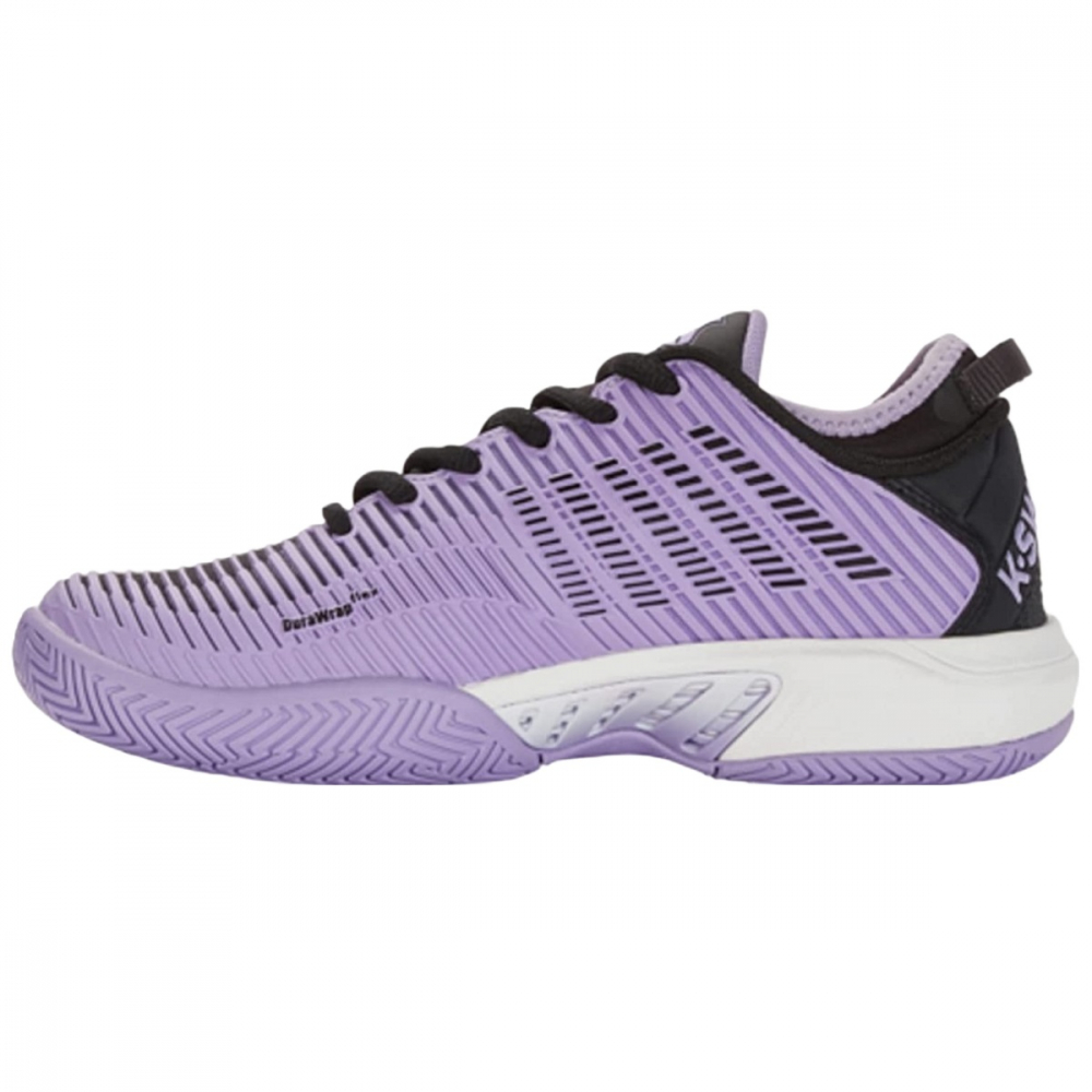 96615-502 K-Swiss Women's Hypercourt Supreme Tennis Shoes (Purple Rose/Moonless Night/White) - Left