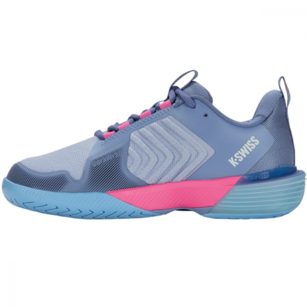 96988-093 K-Swiss Women's Ultrashot 3 Tennis Shoes (Infinity/Blue Blizzard/Heritage Blue) - Left