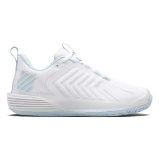 96988-175 K-Swiss Women's Ultrashot 3 Tennis Shoes White-Blue Glow