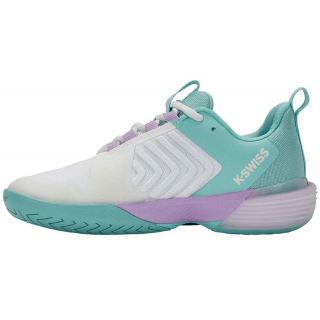 96988-190 K-Swiss Women's Ultrashot 3 Tennis Shoes (Brilliant White/Angel Blue/Sheer Lilac)