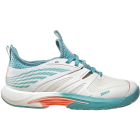 K-Swiss Women’s SpeedTrac Tennis Shoes (Blanc De Blanc/Nile Blue/Desert Flower) -