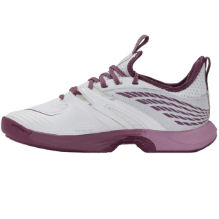 97392-181 K-Swiss Women's SpeedTrac Tennis Shoes (White/Grape Nectar/Orchid Haze) - Left