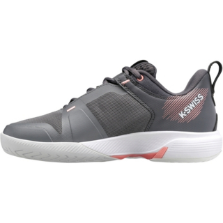 97395-050 K-Swiss Women's Ultrashot Team Tennis Shoes (Steel Gray/Asphalt/Peach Amber)