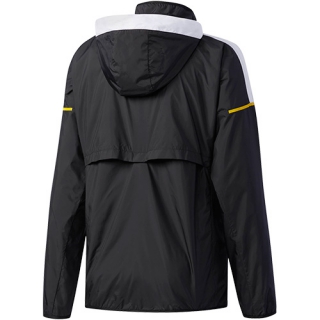Adidas Men's Club Mesh Tennis Warm-Up Jacket (Black/White/Yellow