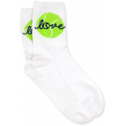 Ame & Lulu Tennis Crew Socks (Green Ace) -