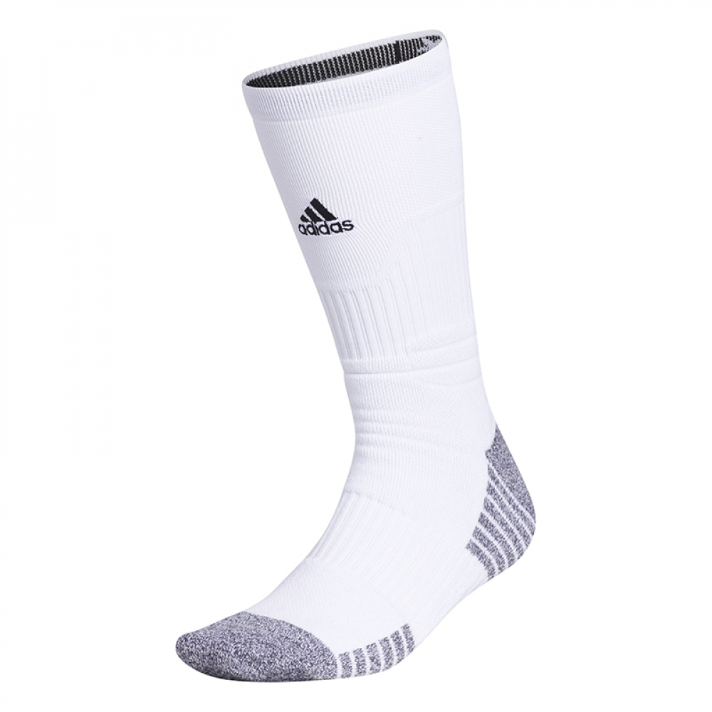 Adidas Men's 5 Star Cushioned Crew Tennis Socks (White/Black)