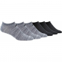 Adidas Men's Superlite Low Cut Socks, Onix/Black (6-Pair)
