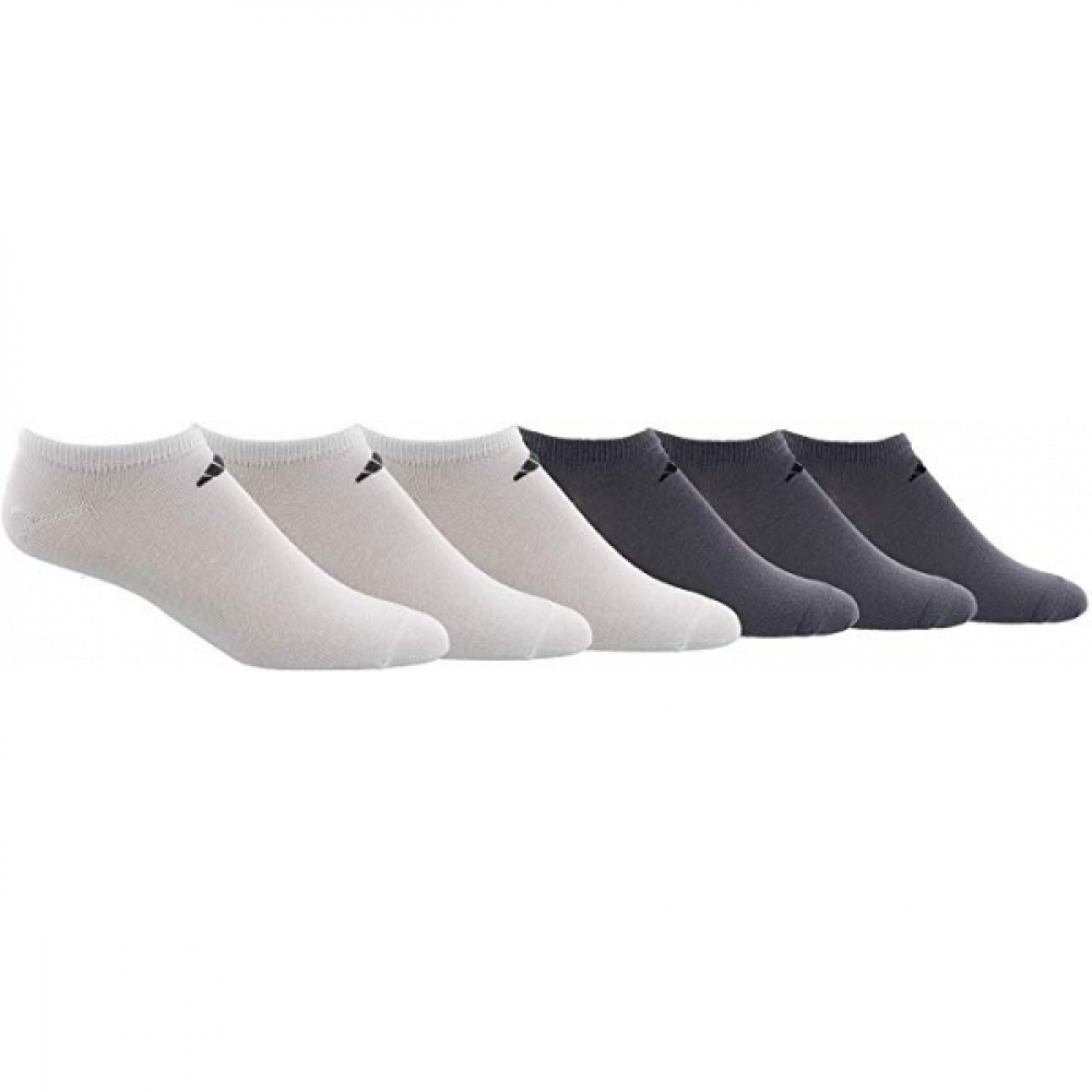 Adidas Men's Superlite Low Cut Socks, White/Black (6Pair)