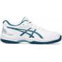 1044A052-102 Asics Juniors Gel-Game 9 GS Tennis Shoes (White Restful Teal) a