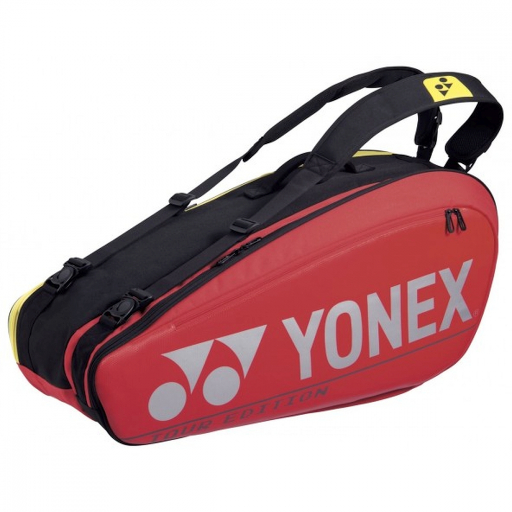 BA92026EX-Red Yonex Pro 6 Racquet Tennis Bag