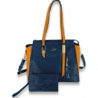NiceAces Women’s Bala Handmade Vegan Leather Tennis Bag (Blue) -