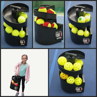 BMMTM Multi-Twist Mini Ball Machine for Tennis & Pickleball