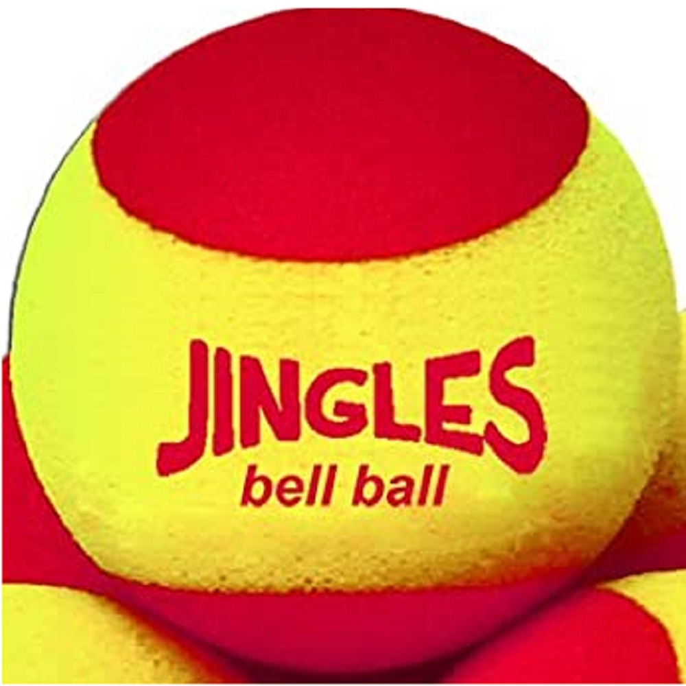 OnCourt OffCourt Jingle Bell Red Foam Training Tennis Balls (6 Pack)
